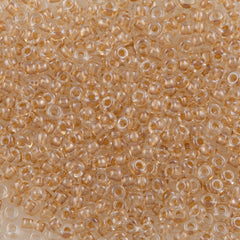 Miyuki Round Seed Bead 8/0 Inside Color Lined Gold Luster 22g Tube (234)