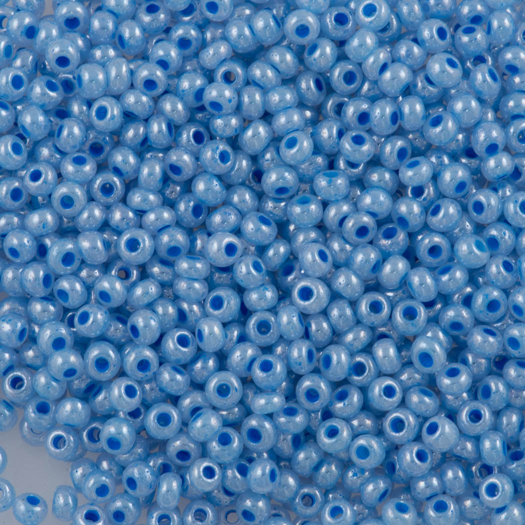 Czech Seed Bead 11/0 Ceylon Blue 2-inch Tube (37136)