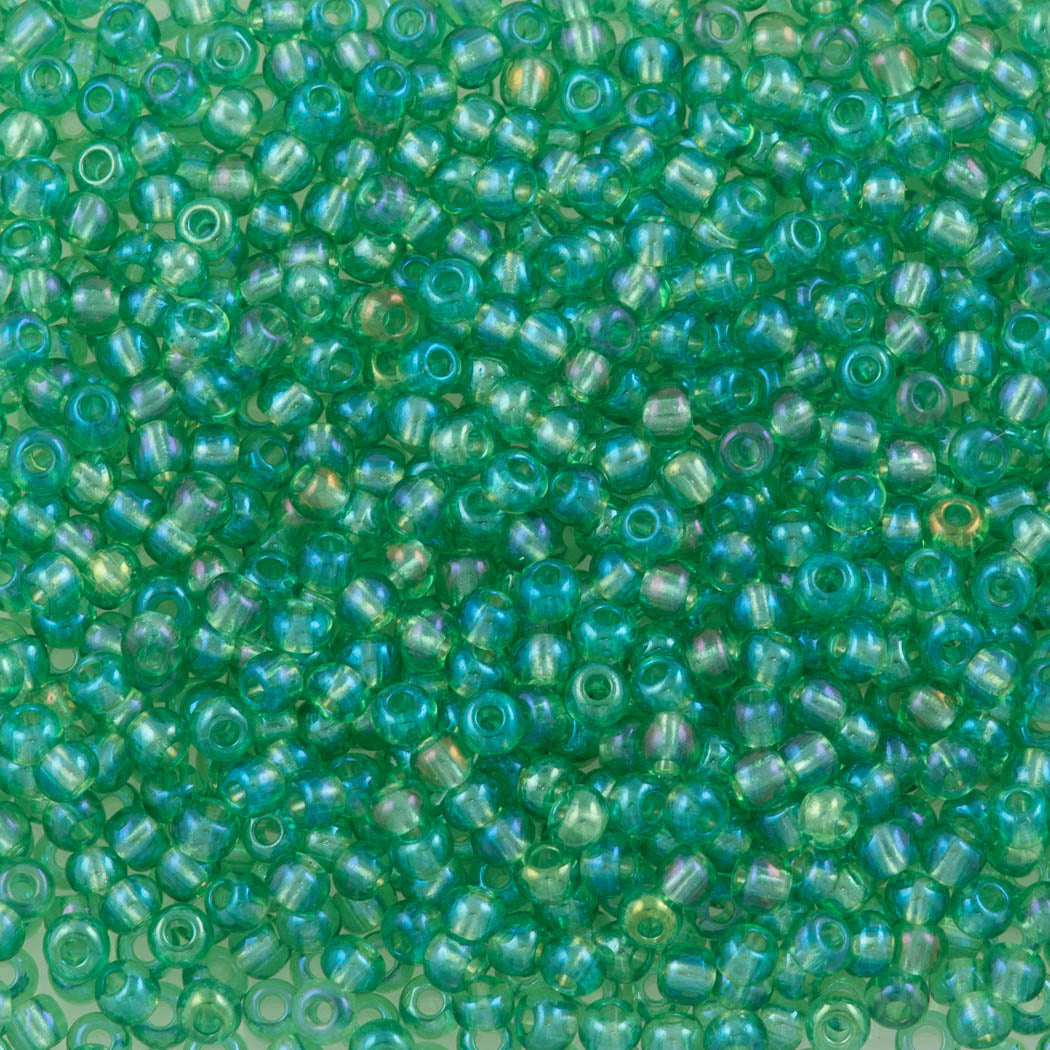 Czech Seed Bead 11/0 Peridot AB 2-inch Tube (51100)