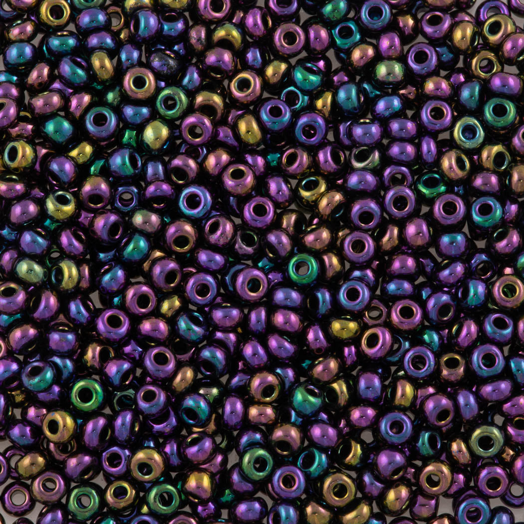 Czech Seed Bead 8/0 Purple Iris 2-inch Tube (59195)