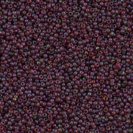 50g Miyuki Round Seed Bead 11/0 Raspberry Gold Luster (302)