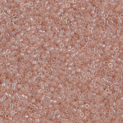 Miyuki Delica Seed Bead 11/0 Transparent Pink Luster 7g Tube DB1223