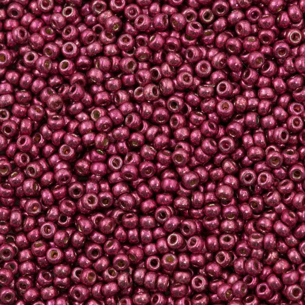 Miyuki Round Seed Bead 8/0 Duracoat Galvanized Magenta 25g (4219)