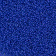 50g Miyuki Round Seed Bead 11/0 Semi Matte Lilac Lined Sapphire (1930)