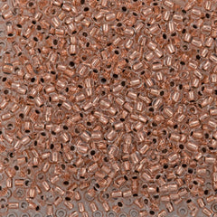 Toho Round Seed Bead 11/0 Copper Lined Crystal 2.5-inch Tube (740)