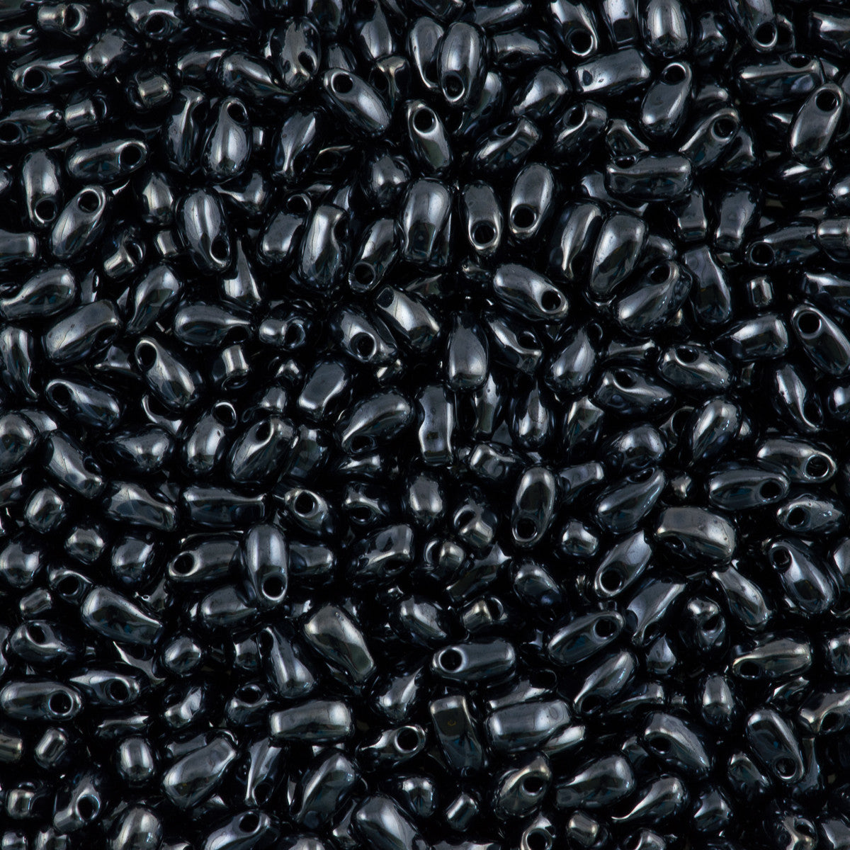 Miyuki Long Drop Seed Bead Metallic Gunmetal 10g (451)