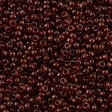 50g Miyuki Round Seed Bead 11/0 Ruby Gold Luster (304)