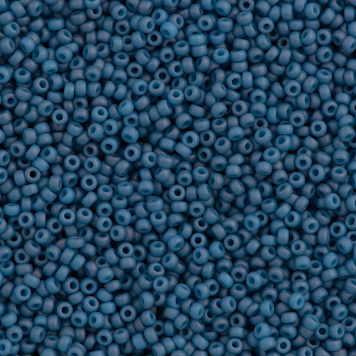 Miyuki Round Seed Bead 11/0 Opaque Matte Denim 22g Tube (2074)