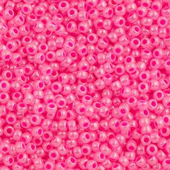 50g Toho Round Seed Bead 8/0 Ceylon Hot Pink (910)