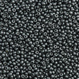 Czech Seed Bead 11/0 Dark Green Jet Terra Pearl 2-inch Tube (28986)