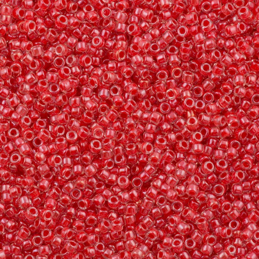 Toho Round Seed Bead 15/0 Inside Color Lined Watermelon 2.5-inch Tube (341)
