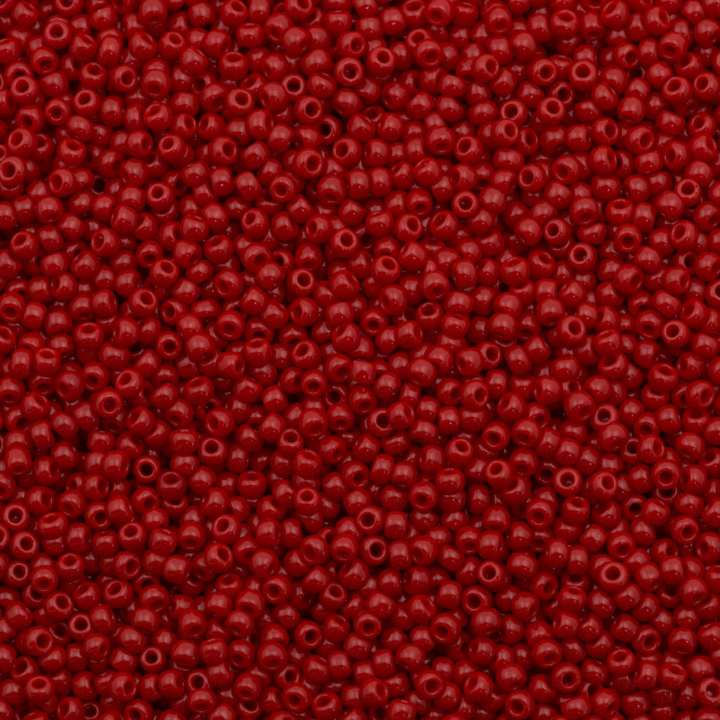 Toho Round Seed Bead 11/0 Opaque Red 2.5-inch Tube (45)