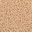 Miyuki Round Seed Bead 11/0 Opaque Beige Luster (593)
