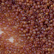 10g Miyuki Round Seed Bead 11/0 Matte Transparent Topaz AB (133FR)