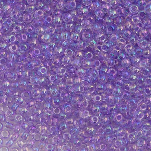 50g Toho Round Seed Bead 11/0 Dyed Lavender AB (477D)