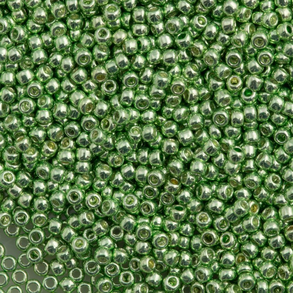 50g Toho Round Seed Bead 11/0 Permanent Finish Galvanized Sea Foam (560PF)