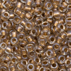 Miyuki Round Seed Beads 5/0 Inside Color Lined Gold Luster 20g Tube (234)