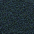 Miyuki Round Seed Bead 11/0 Matte Metallic Blue Green 22g Tube (2064)