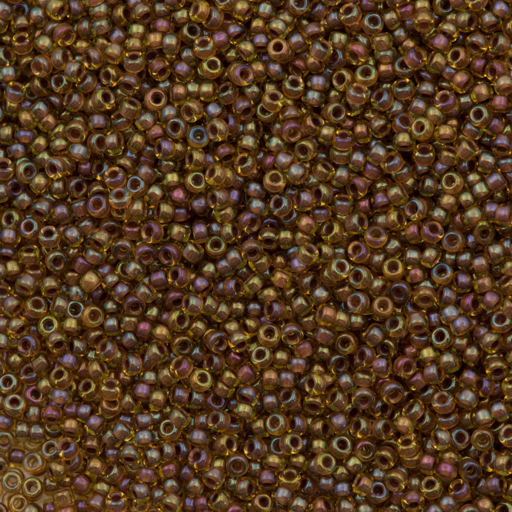 50g Miyuki Round Seed Bead 11/0 Amethyst Lined Topaz (379)