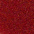 Miyuki Round Seed Bead 15/0 Inside Color Lined Red AB 2-inch Tube (2248)