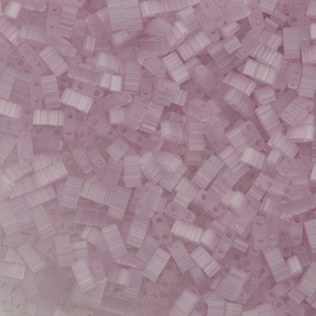 Miyuki Half Tila Seed Bead Pink Silk Satin 7.5g Tube (2551)