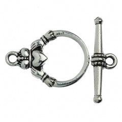 TierraCast Antique Silver Claddagh Clasp Set seperate