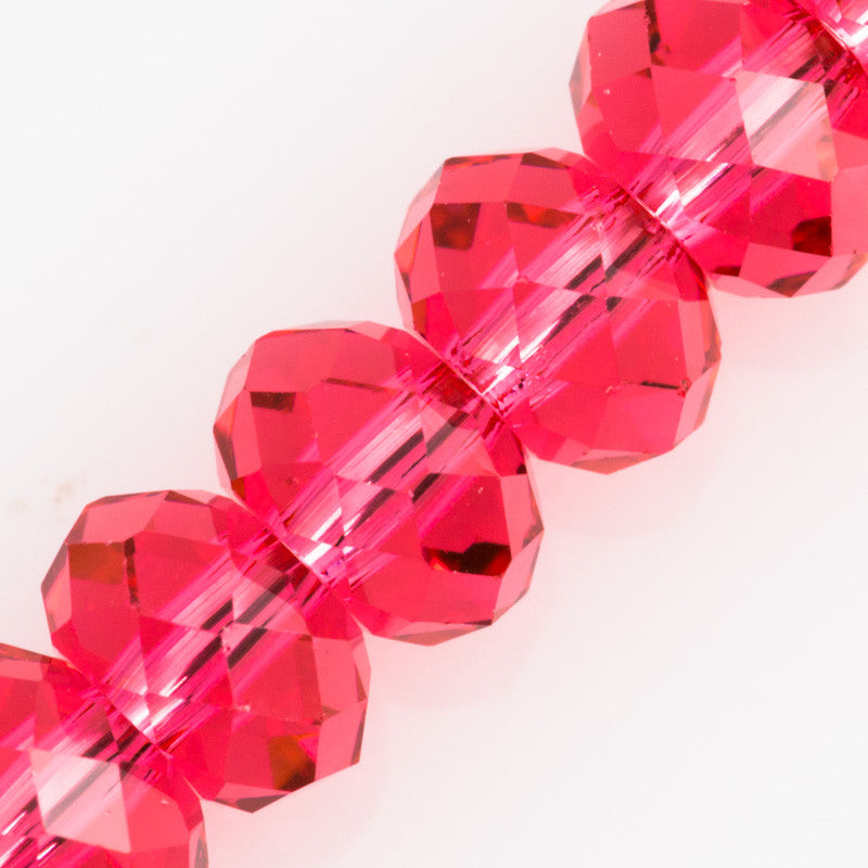 TRUE CRYSTAL 6x4mm Rondelle Bead Padparadscha (542)