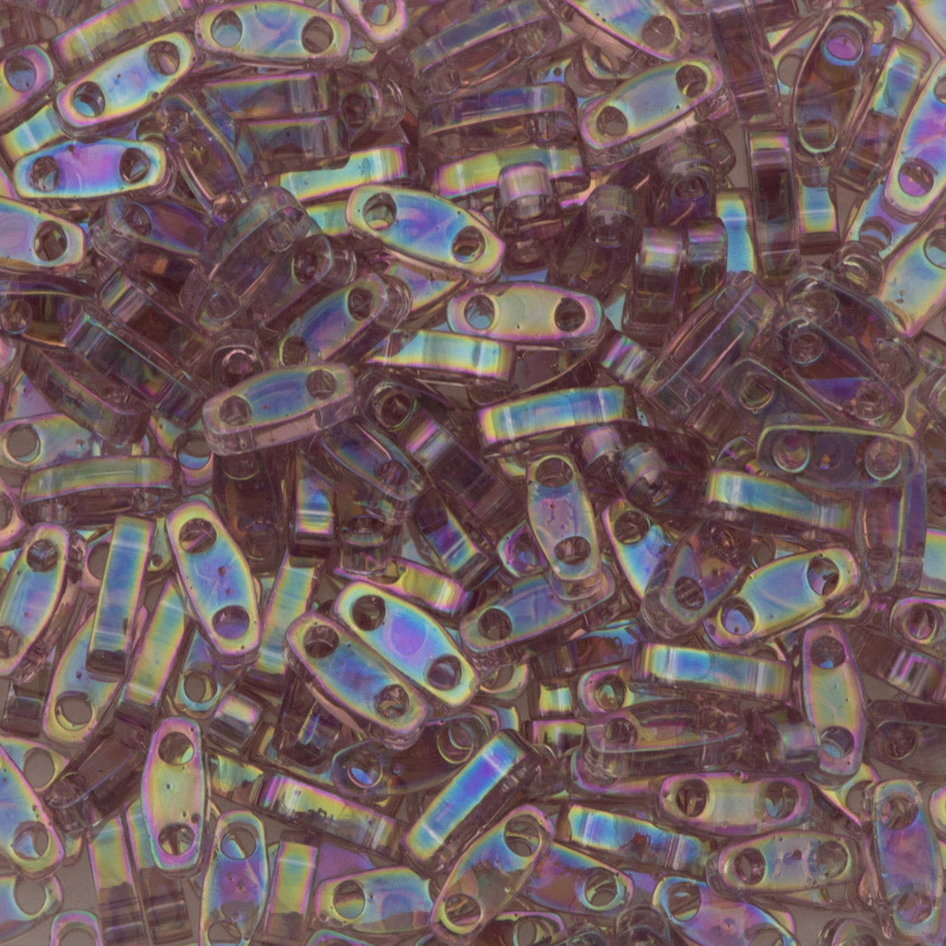 Miyuki Quarter Tila Seed Bead Transparent Lavender AB 7g Tube (256)