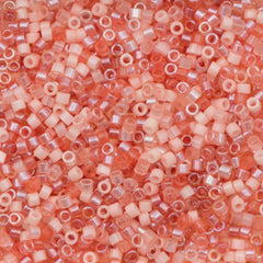 Miyuki Delica Seed Bead 11/0 Mix Fresh Salmon 2-inch Tube (9079)