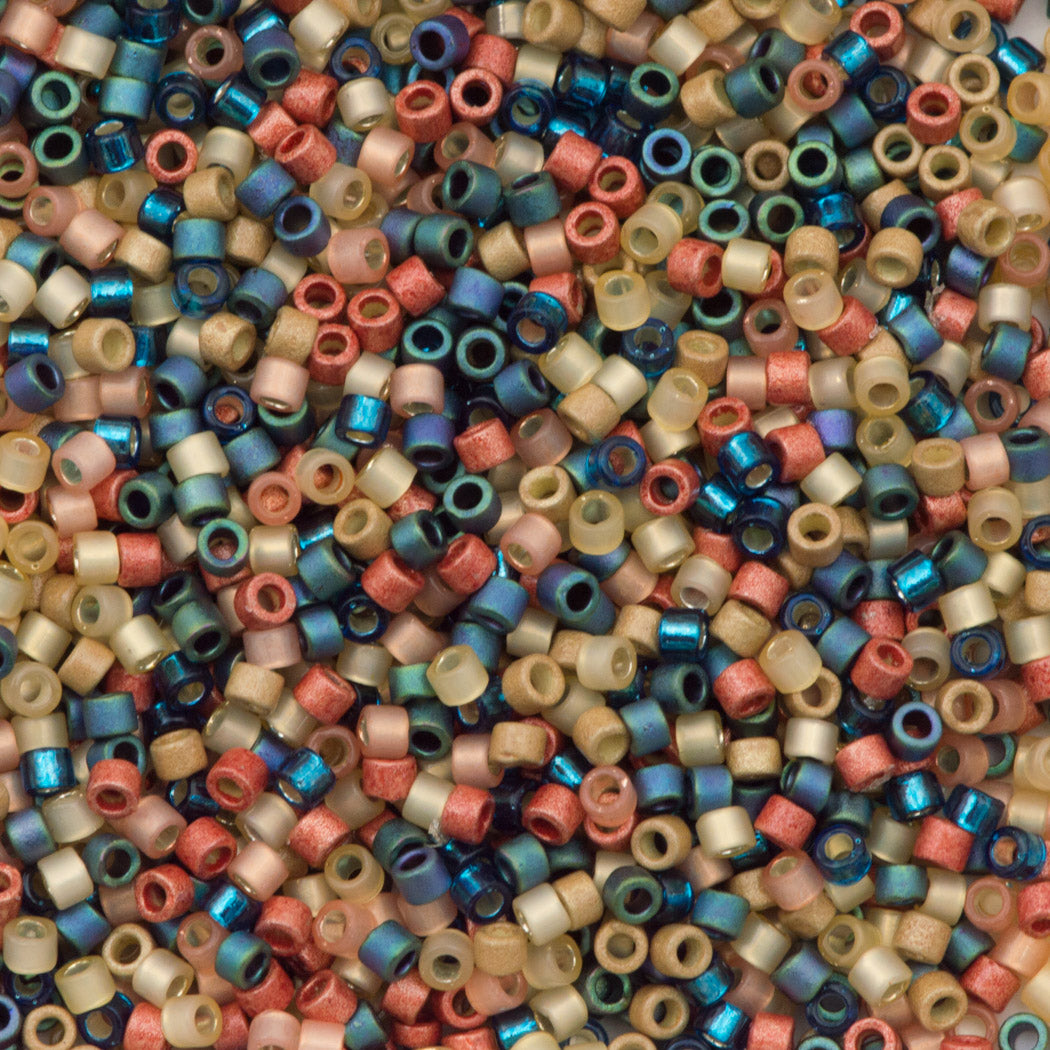 Miyuki Delica Seed Bead 11/0 Mix Surf And Sand 2-inch Tube (9090)