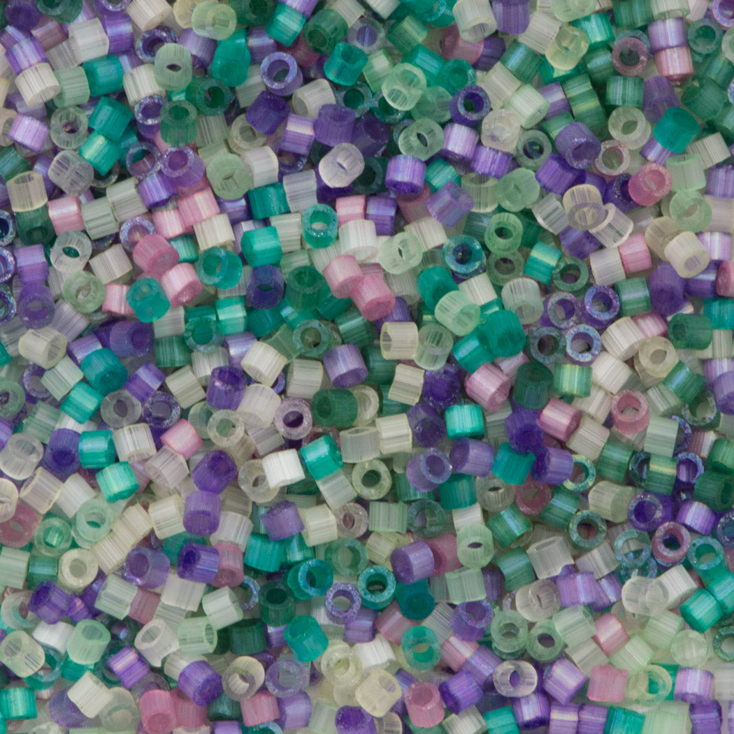 Miyuki Delica Seed Bead 11/0 Mix Satin Violets 2-inch Tube (9102)