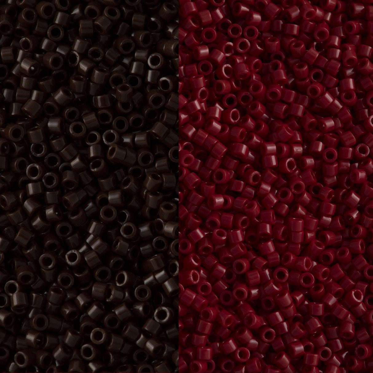 100g Miyuki Delica Seed Bead 11/0 Opaque Currant DB1134