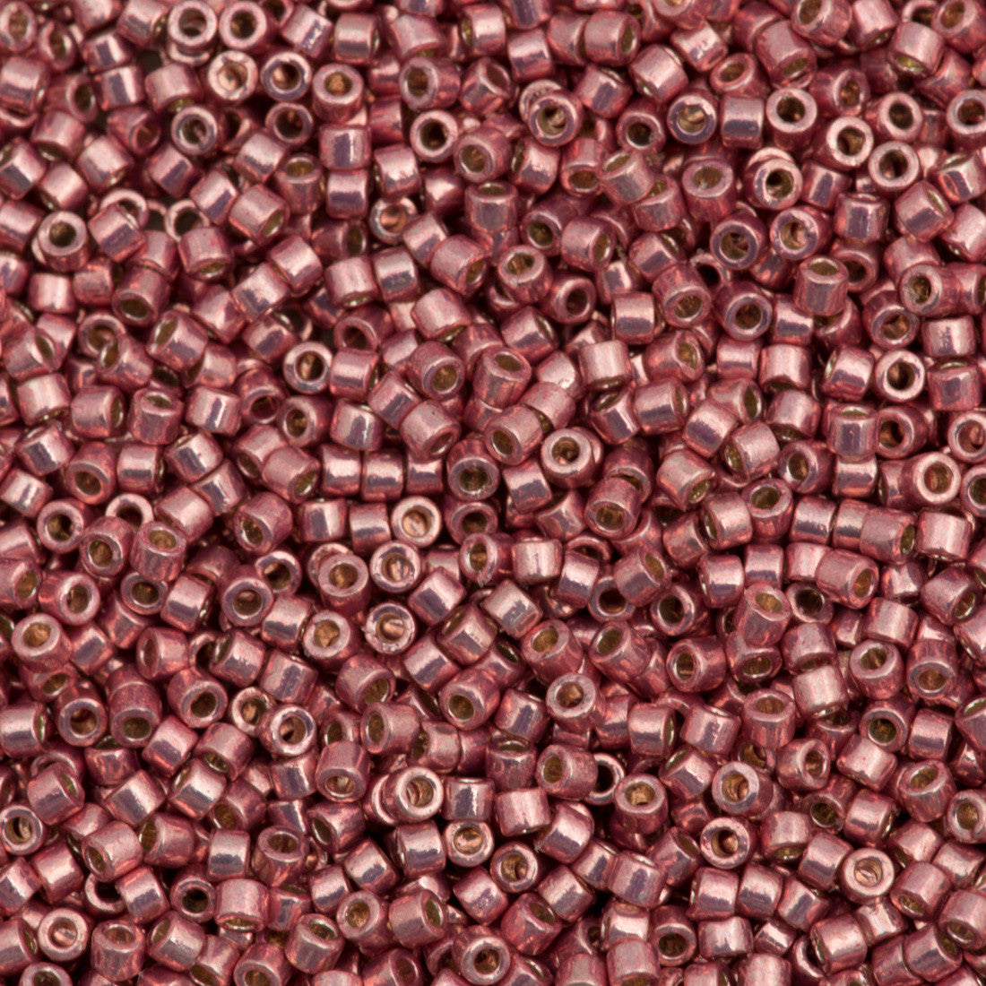 Miyuki Delica Seed Bead 11/0 Duracoat Galvanized Dark Coral 2-inch Tube DB1839