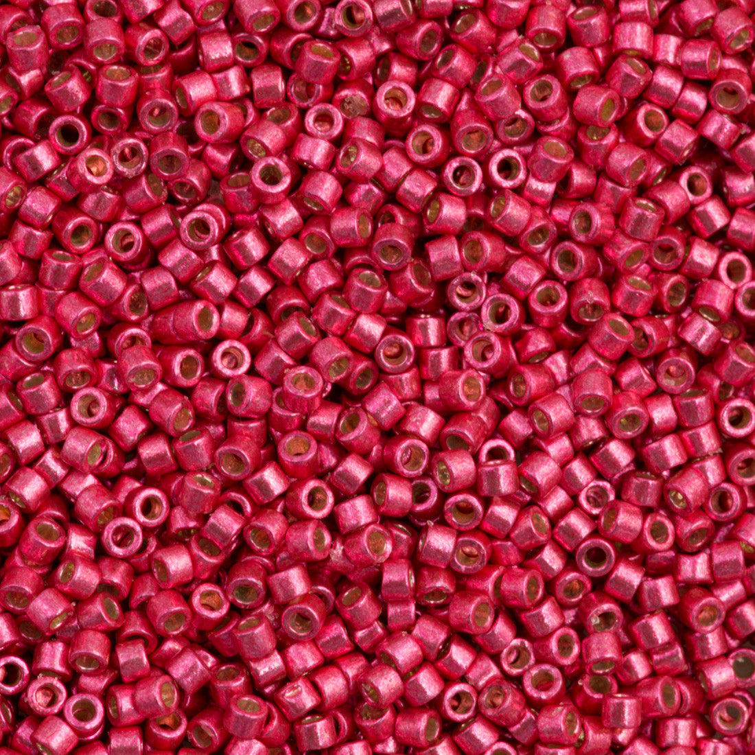 Miyuki Delica Seed Bead 11/0 Duracoat Galvanized Light Cranberry 2-inch Tube DB1841