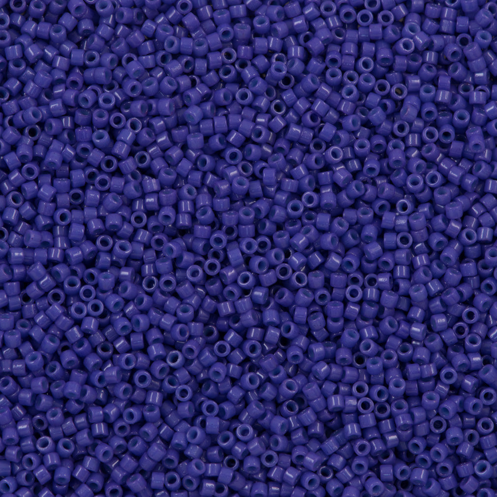 Miyuki Delica Seed Bead 11/0 Duracoat Opaque Dyed Violet Blue 2-inch Tube DB2359