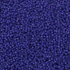 Miyuki Delica Seed Bead 11/0 Duracoat Opaque Dyed Violet Blue 2-inch Tube DB2359