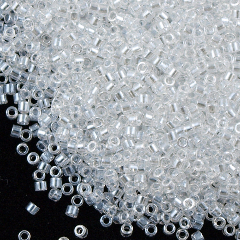 100g Miyuki Delica Seed Bead 11/0 Crystal Luster DB50