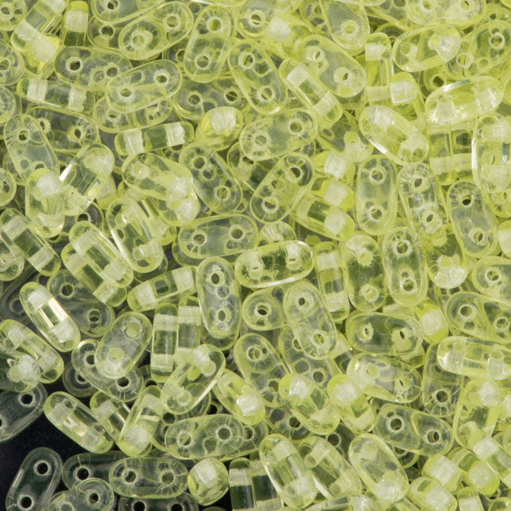 CzechMates 2x6mm Two Hole Bar Jonquil Beads 15g (80130)