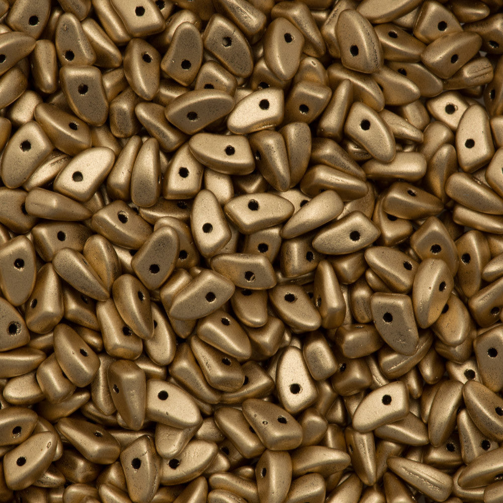 CzechMates Prong Beads Matte Metallic Flax 9g Tube (01710K)