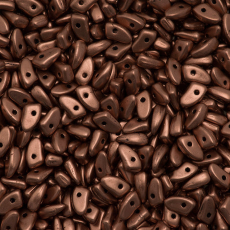 CzechMates Prong Beads Matte Metallic Bronze Copper 15g (01780K)
