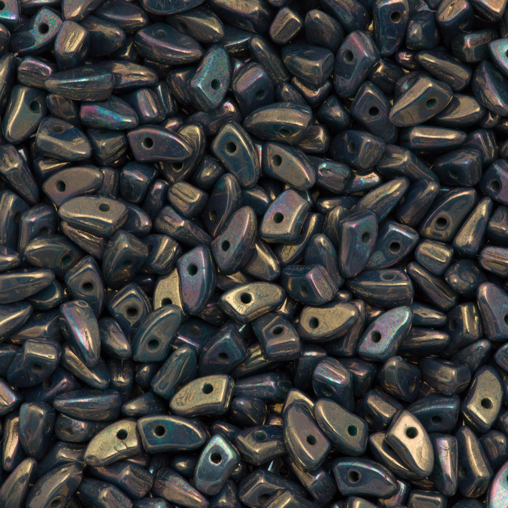 CzechMates Prong Beads Oxidized Bronze 15g (15765)