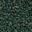 CzechMates Prong Beads Turquoise Copper Picasso 15g (63130CT)