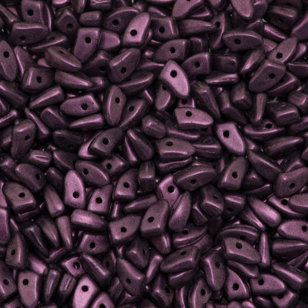 CzechMates Prong Beads Metallic Suede Pink 15g (79086)