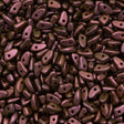 CzechMates Prong Beads Polychrome Copper Rose 15g (94100)