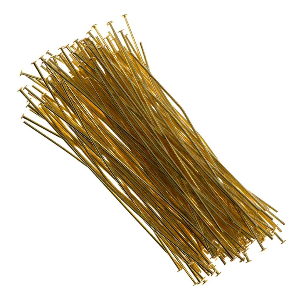 Headpin 2.5 inch Gold Plated 21ga 144pcs