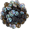 50 CzechMates 6mm Two Hole Lentil Tanzanite Celsian Beads (20510Z)