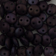 50 CzechMates 6mm Two Hole Lentil Matte Navy Vega Beads (33410YM)