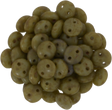 50 CzechMates 6mm Two Hole Lentil Opaque Ashen Grey Picasso Beads (43020T)