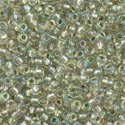 Miyuki Round Seed Bead 6/0 Inside Color Lined Light Celery 20g Tube (2604)