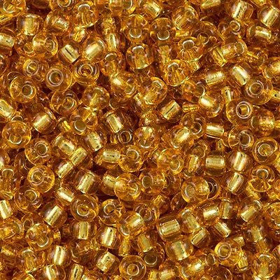 Miyuki Round Seed Bead 6/0 Silver Lined Dark Gold 20g Tube (4)